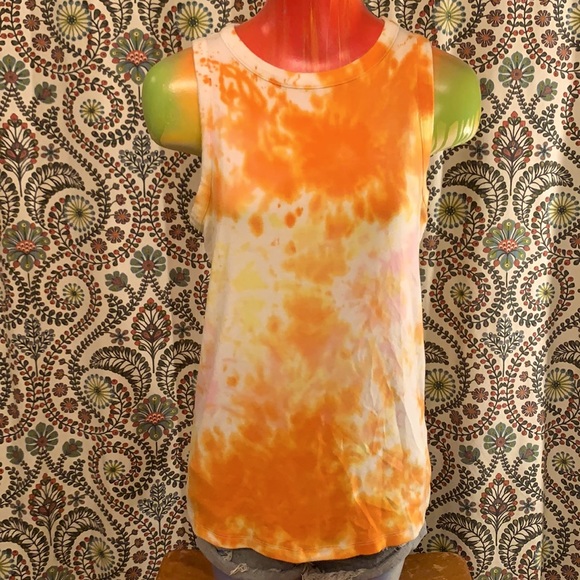 Time and Tru Tops - Sherbet Tie Dye Time and Tru Tank Top